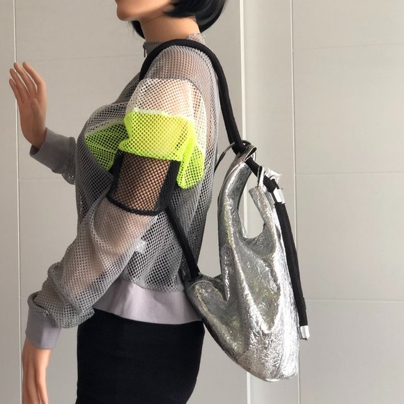Metallic backpack